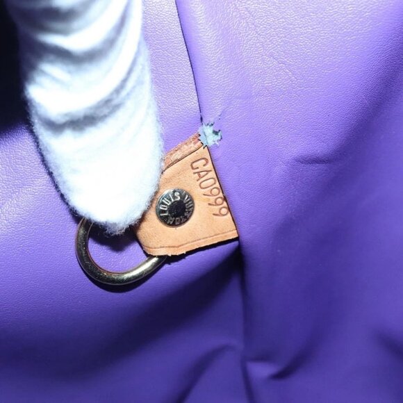 LOUIS VUITTON Monogram Vernis Houston Hand Bag Purple Viole - Picture 11 of 15
